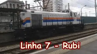 Locomotiva ALCO RS-3 6001 da CPTM Passando Pela Esta&ccedil;&atilde;o Lapa (Linha 7)