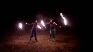 Fire Partner Poi Practice