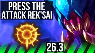 REK'SAI vs WARWICK (JGL) | Press The Attack | BR Challenger | 26.3