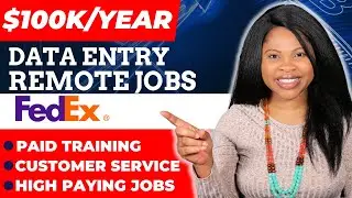 Data Entry Work From Home Jobs 2026:  Entry Level Remote Jobs w/ Fedex (Paid training, Healthcare)
