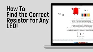 How to Find the Correct Resistor for Any LED [easy]