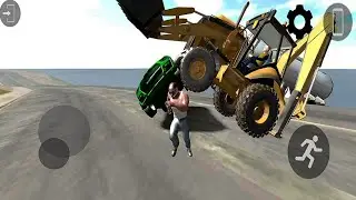 Epic Car Chase vs. Bulldozer Showdown ! Indian Car Simulator