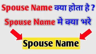 What is Spouse Name, Spouse Name Ka Matlab Kya Hota Hai, Spouse Name Mein Kya Bhare 2024