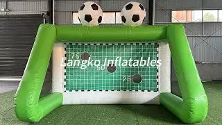 Penalty shootout soccer goal inflatable football toss game