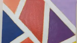 Masking Tape Sa Banaye Amazing Abstract Painting 😍 | Beautiful Art | Easy Art For Beginners 🎨🖌️🖌️