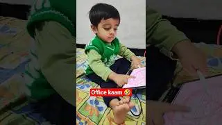 When your toddler gets a work-from-home job 😄💼 #viral #trending #cutebaby #funnyvideo #babylaugh 🤣😘