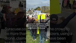 Антитрамповский протест &laquo;Нет королям&raquo; привлекает тысячи жителей центрального Нью-Йорка #nokings #...