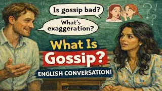 Do You Gossip? 🗣️ Learn English Vocabulary with Maya & Sam | Gossip vs Exaggeration #EnglishLearning