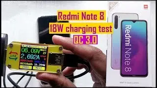 Redmi Note 8 Charging Test Box charger 18w Qc 3.0