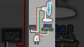5 wire table fan connection #shortsfeed #electrical #electronic #fanrepair #fanrepairing