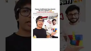 Sourav Joshi make sketch of carry minati 😱🔥 #souravjoshivlogs #carryminati #shorts #diwali #trend