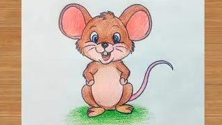 How To Draw A Mouse 🐭 Easy | Rat 🐀 Drawing | Art Tutorial |  Art Is My Soul🤗