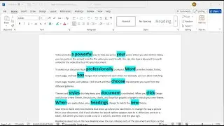 How To correctly use Format Painter in Word