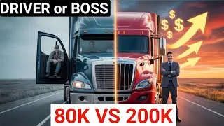 Owner Operator vs Company Driver Income Comparison | Who Really Makes More? #boxtruck #freight