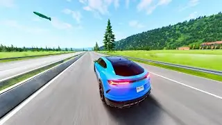 Instant 750 MPH Blast #16 - which BeamNG car survives the farthest?!