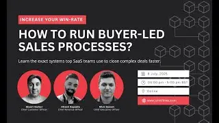 How to run buyer led sales processes
