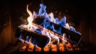 Blue-Orange Fire for Emotional Grounding, Mindful Stillness, and a Soulful Night Reset