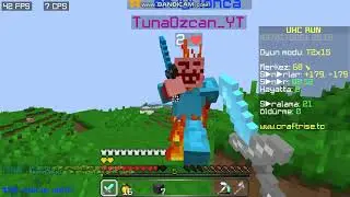 CRAFTRİSE UHC RUN U NASIL OYNANIR ?? SİZDE P4 SET VE KESKİNLİK 4 KILI&Ccedil; YAPIN !!