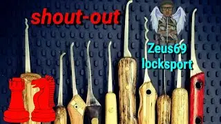 custom lock picks, and a shout-out