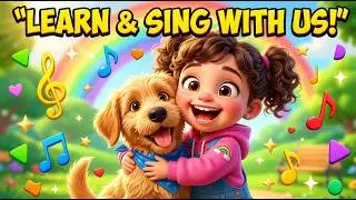 Fun Family Rhymes with My Puppy 🐶🌈 | Kids Songs & Nursery Rhymes for Toddlers
