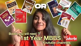 1st year MBBS essentials 📚 ( books , YouTube channels ) #mbbs #books #channel #1styearmbbs 