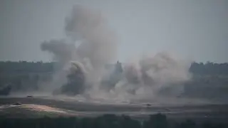 Military Exercises at Grayling Base Camp Exercise Field newphoto and video combo