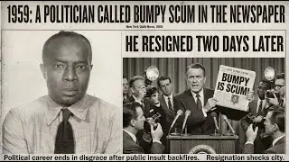 1959 A Politician Called Bumpy Scum in the Newspaper – He Resigned Two Days Later
