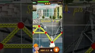 Bridge construction maker game #simulator #games #gameshow #gamestream #technogamerz