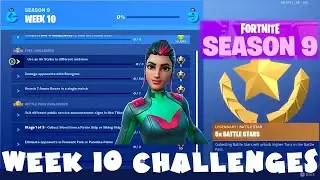 (Chapter 1) ALL Week 10 Season 9 Challenges Guide + Utopia Secret Skin SINGULARITY - Fortnite (2019)