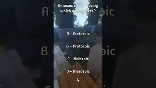 Dinosaurs lived during which geologic era?