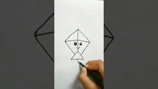 Cute Kite Drawing 🪁🪁|| #kite  #drawing  #art  #shorts