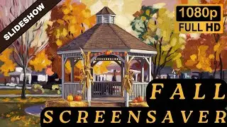 🍂 Fall Screensaver | Rotating Images of Fall Themed Oil Paintings | 4.5 Hour Slideshow | No Sound 🍂