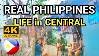 LIVING ALLEY LIFE in CENTRAL | WALK at HIDDEN POVERTY NARROW ALLEY in CENTRAL Philippines [4K] 🇵🇭
