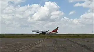ZAMBIA AIRWAYS TAKE OFF AT JOMO KENYATTA INTERNATIONAL AIRPORT