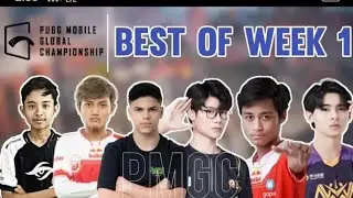 BEST MOMENTS OF PMGC week 1 || Highlights ft. NV__XQF VS AEROWOLF ,,RRQ VS 4AM ,, TS VS DRS