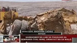 Narekober na labi sa pagguho sa Semirara Coal Mine, umakyat na sa walo