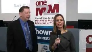 Fran O'Brien, oneM2M Steering Committee Chair, at oneM2M Showcase, 9 December 2014