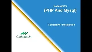 CodeIgniter - Installing