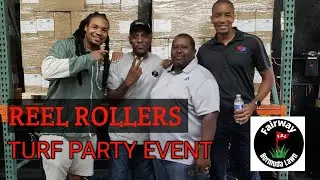 Grass Cutting At REEL ROLLERS Turf Party Event