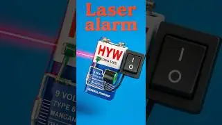 Laser Alarm system with 9v Battery || School Science Project || #diy #shorts #lifehacks