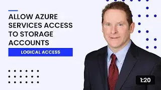 Allow Azure Services Access to Storage Accounts