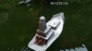 WARSHIP CONVOY. Powered by candle, putt putt boat, candle boat