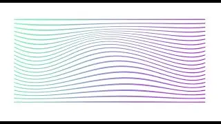 Gradient Wave-like Lines - Inkscape