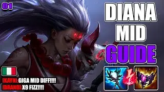 🌙 DIANA MID SPIEGATA BENE 🔥 | Guida Completa ITA su Macro e Micro, League of Legends #01