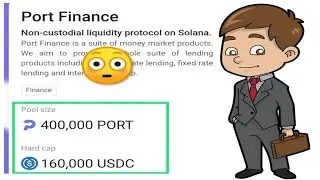 Port Finance Airdrop 160000 USDC pool 🤑⚡⚡Same like SLIM airdrop ⚡⚡Sollet.io Solona Network 2day left