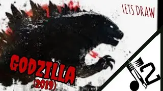 Drawing godzilla (2019) in 6 minutes and 30 seconds