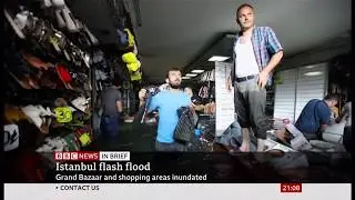 Weather Events 2019 - Flash flood in Istanbul (Turkey) - BBC News - 17th August 2019