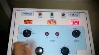Como funciona um painel de um aparelho emissor de radiação x