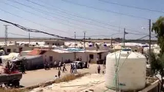 campo profughi Aleppo Bab Al Salam Jun 10, 2013