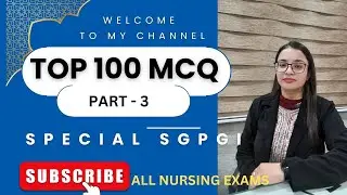 SGPGI nursing officer vacancy Part 3 #top100mcqs#RRB2024nursingstaff#norcet2024#dsssb24#exam#jaihind